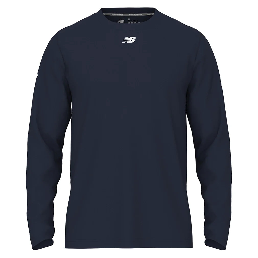 Men's Activate Long Sleeve Tech Shirt Team Navy,Apparel,New Balance,Team Navy,S,Tennis Express,tmmt771tnv_1