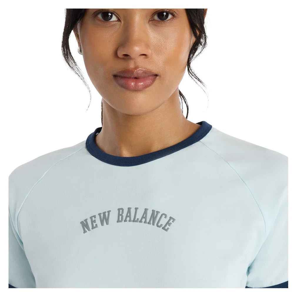 Women's Tournament Novelty Tennis Top Glint Blue-Apparel-New Balance-wt61b030aaw_3-Tennis Express