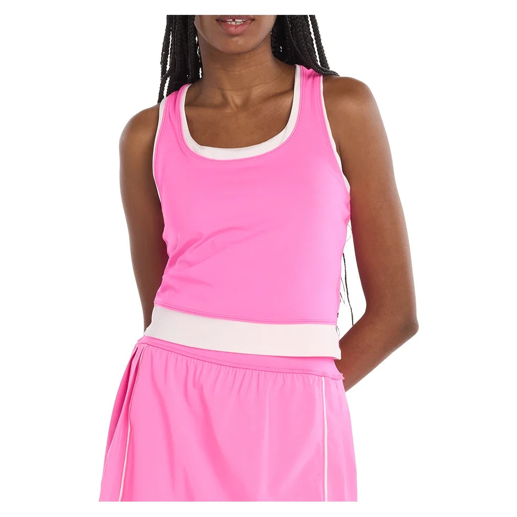Women's Tournament Novelty Tennis Tank,Apparel,New Balance,AAB Pink Heat,XS,Tennis Express,wt61r1hraab