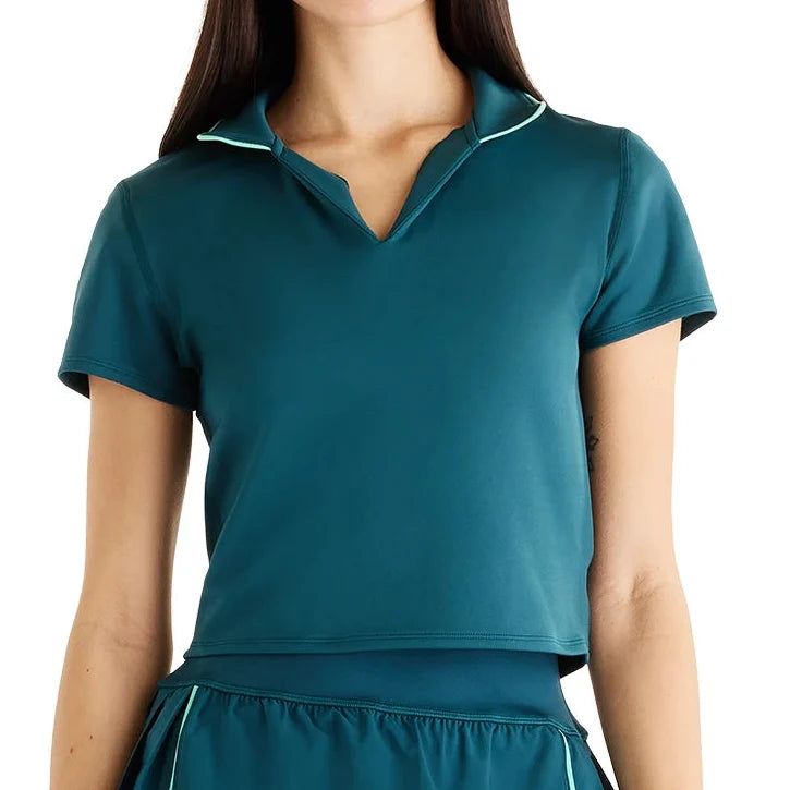 Women's Tournament Tennis Polo,Apparel,New Balance,AAV Medusa Green,XS,Tennis Express,wt61s8tlaav